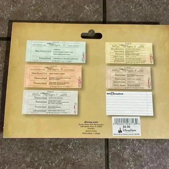 WDW Vintage Ticket Book Memo Pad - Picture 2 of 6